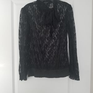 MENDOCINO/ nikibiki lace top black size L